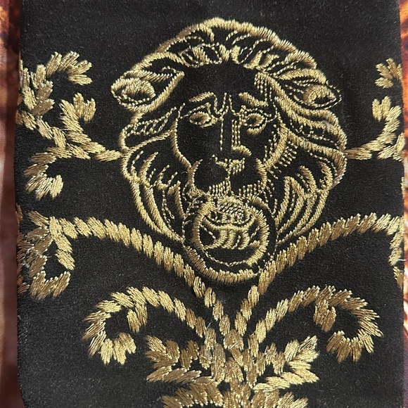 Electa vintage Swede leather boots with gold embroidered lions Sz 6.5 - Picture 6 of 10